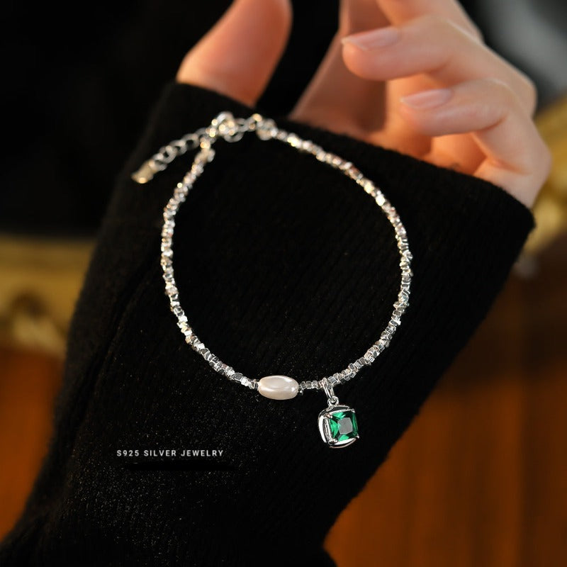 Square Emerald Bracelets