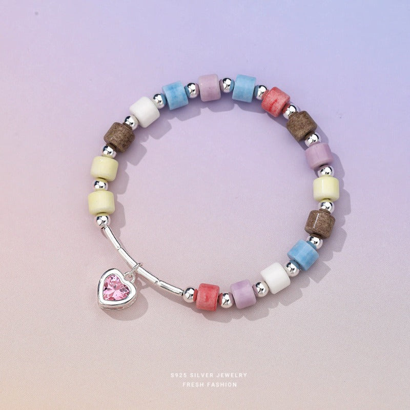 Heart Pink Bracelet