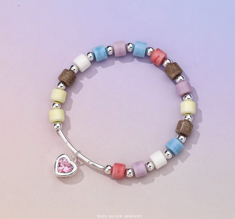 Heart Pink Bracelet