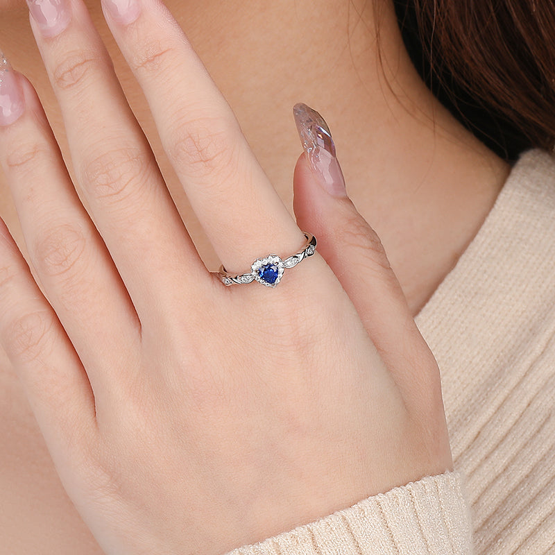 Blue Heart Ring