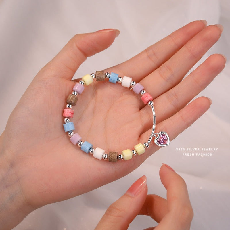 Heart Pink Bracelet