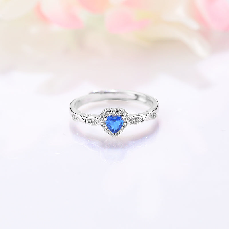 Blue Heart Ring