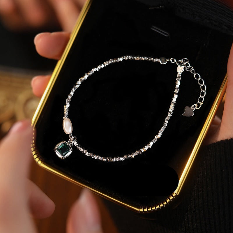 Square Emerald Bracelets