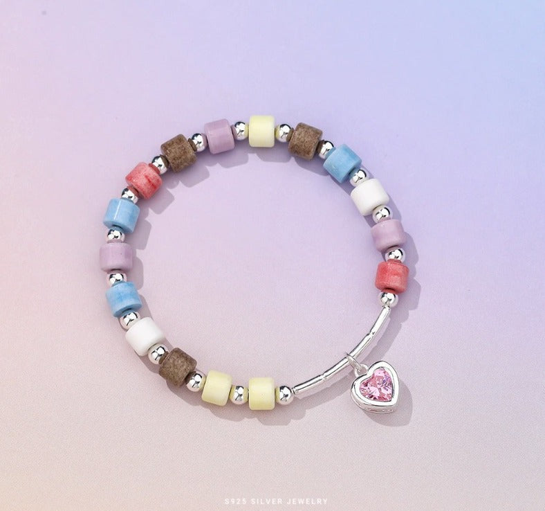 Heart Pink Bracelet