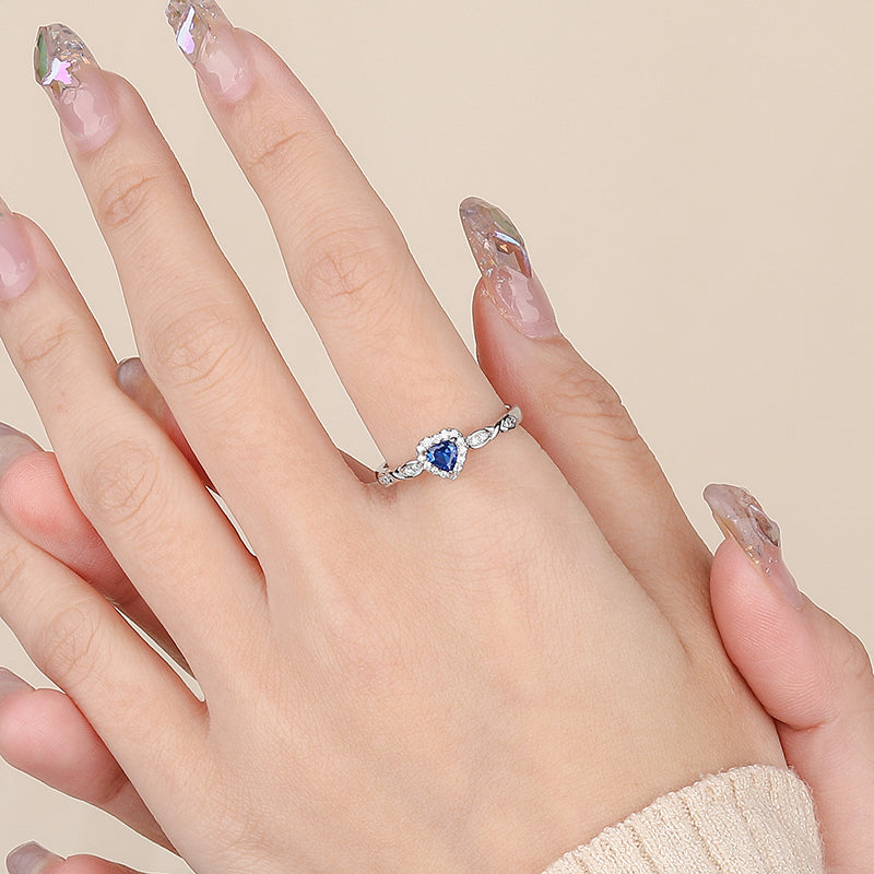 Blue Heart Ring