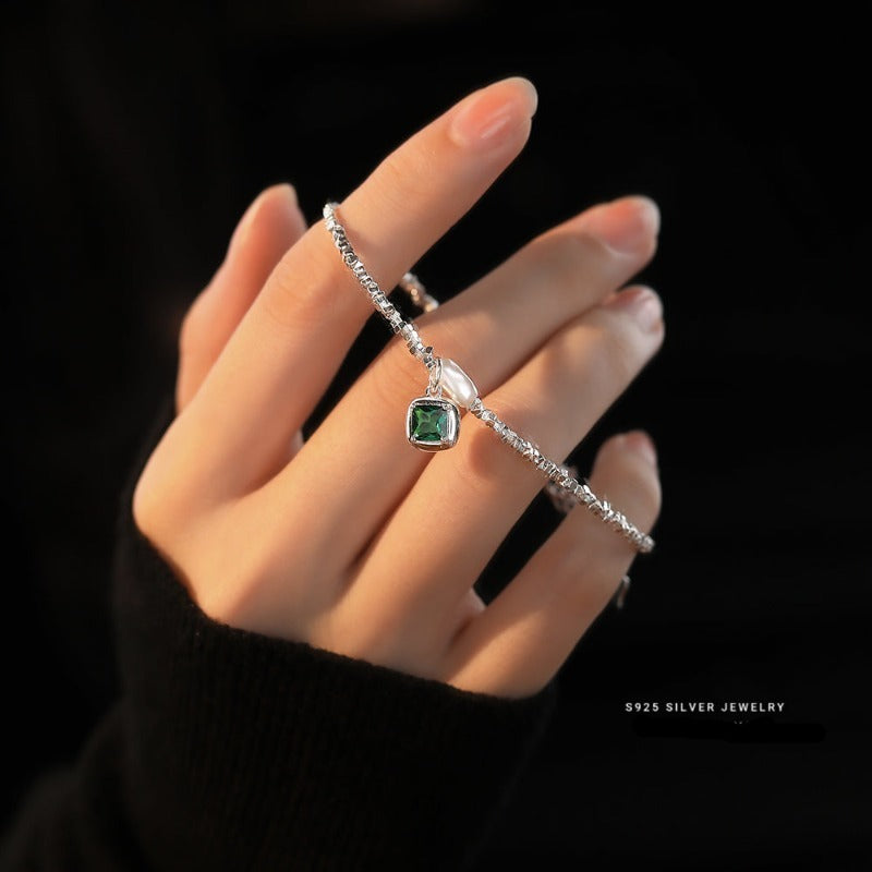 Square Emerald Bracelets