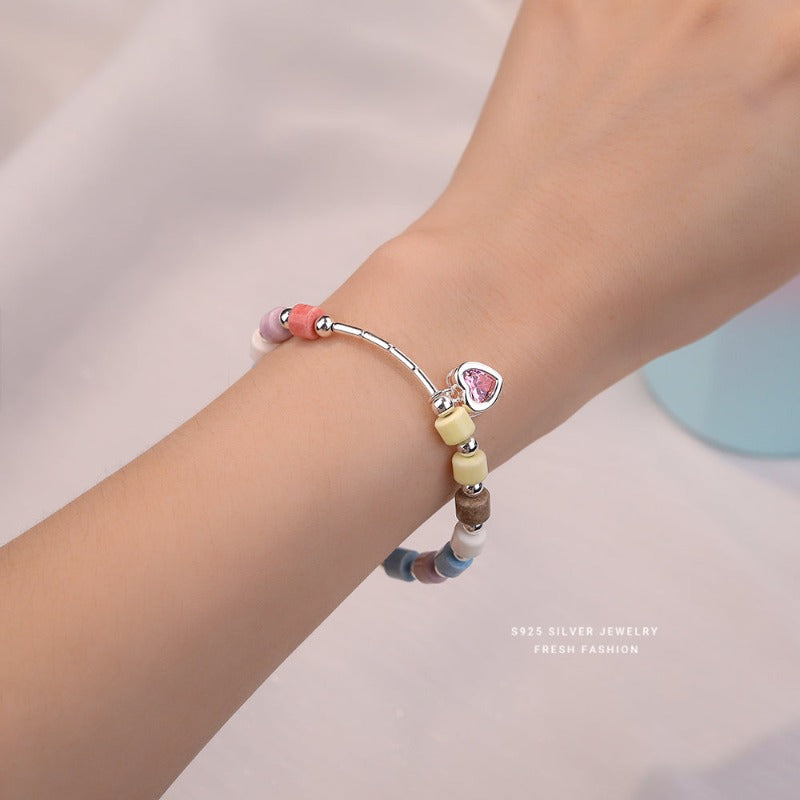 Heart Pink Bracelet