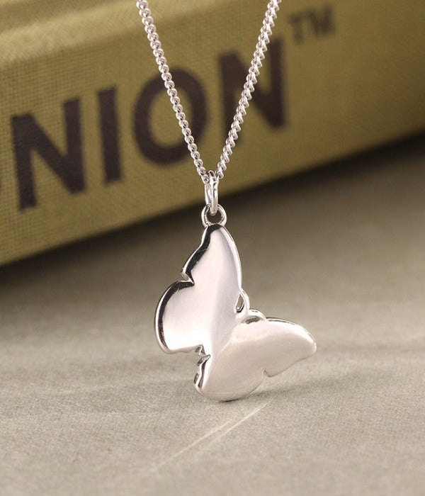 Blue Butterfly Necklace