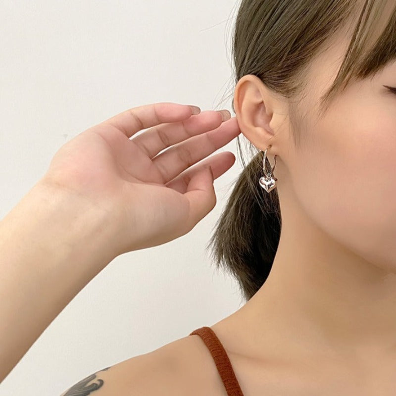 Heart Drop Earrings