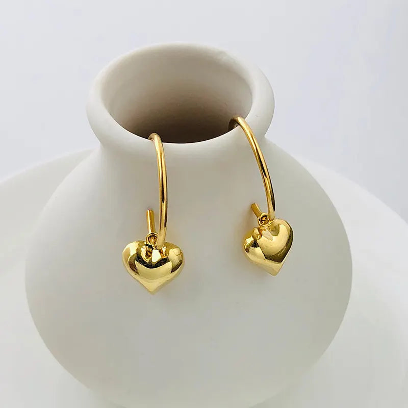 Heart Drop Earrings