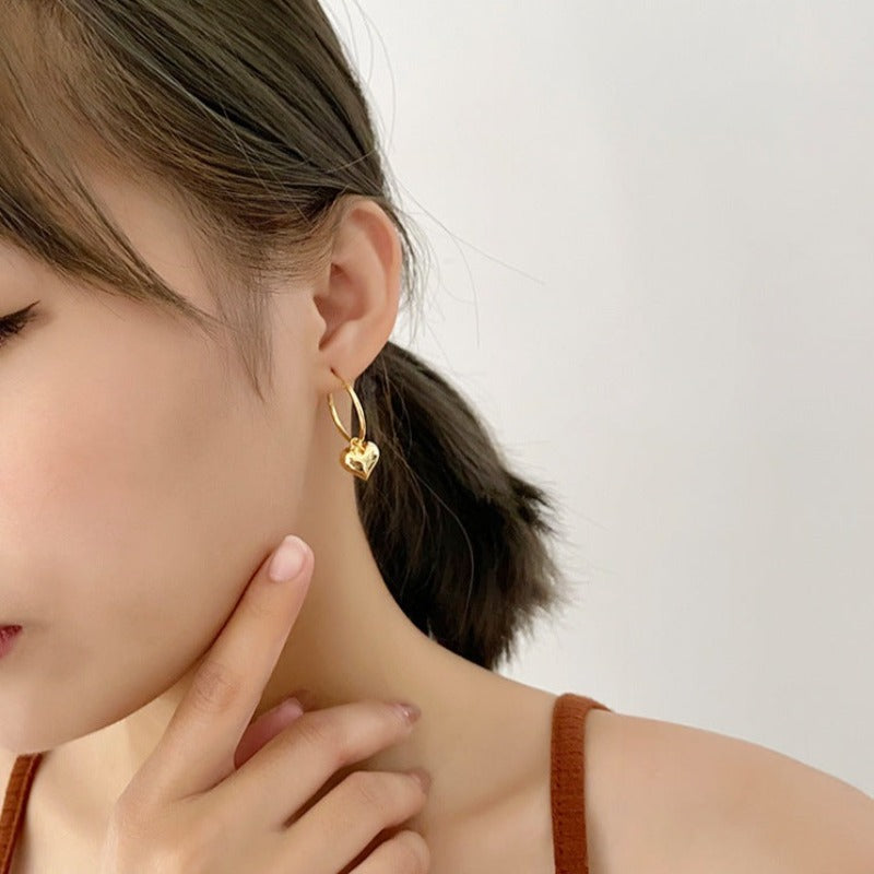 Heart Drop Earrings
