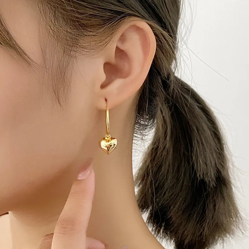 Heart Drop Earrings