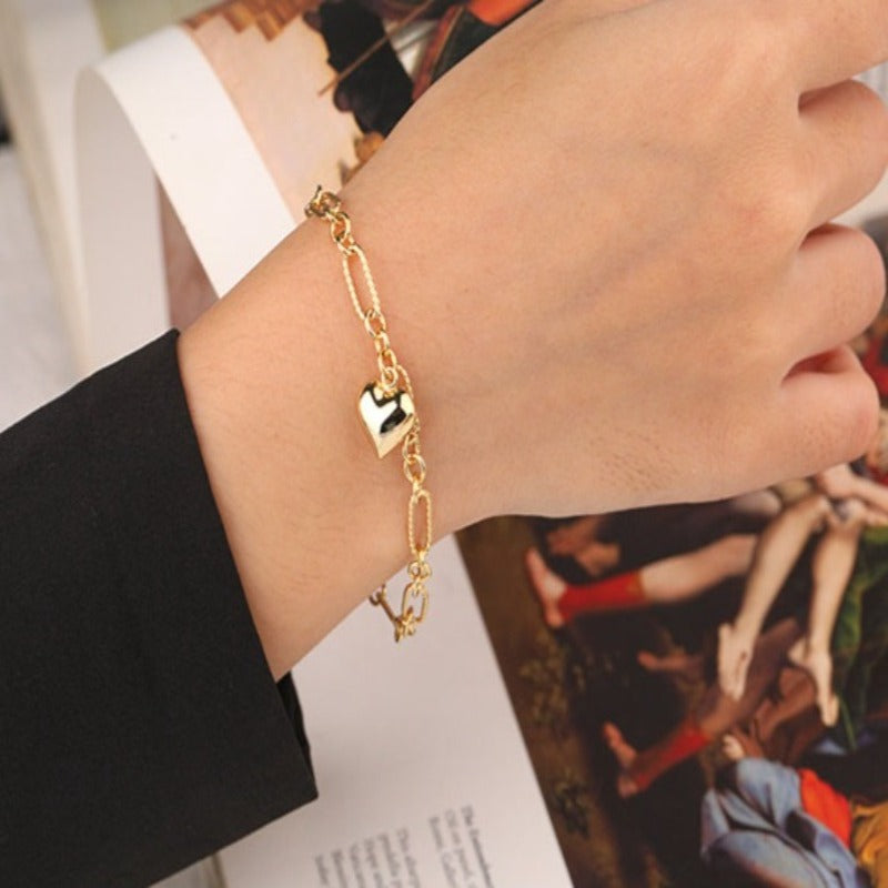 Love Heart Chain Bracelet