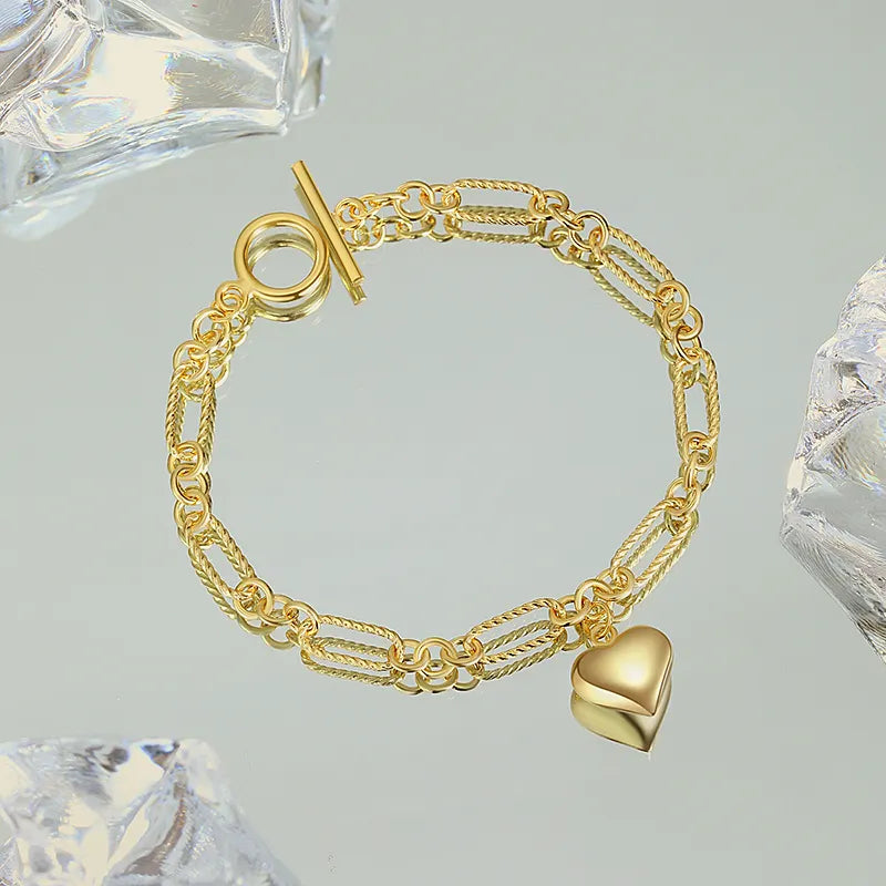 Love Heart Chain Bracelet