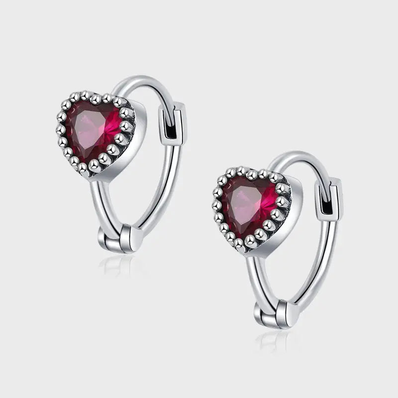 Garnet Red Love Hearts