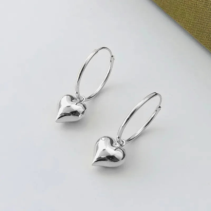 Heart Drop Earrings