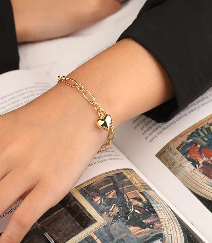 Love Heart Chain Bracelet