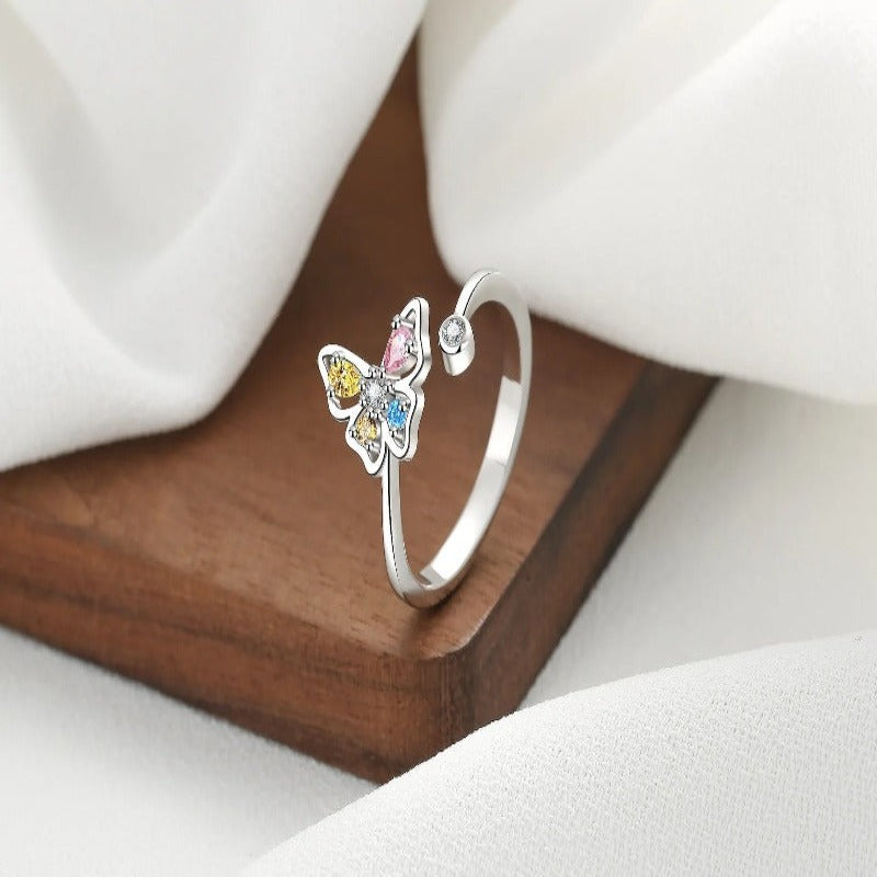 Colorful Butterfly Ring