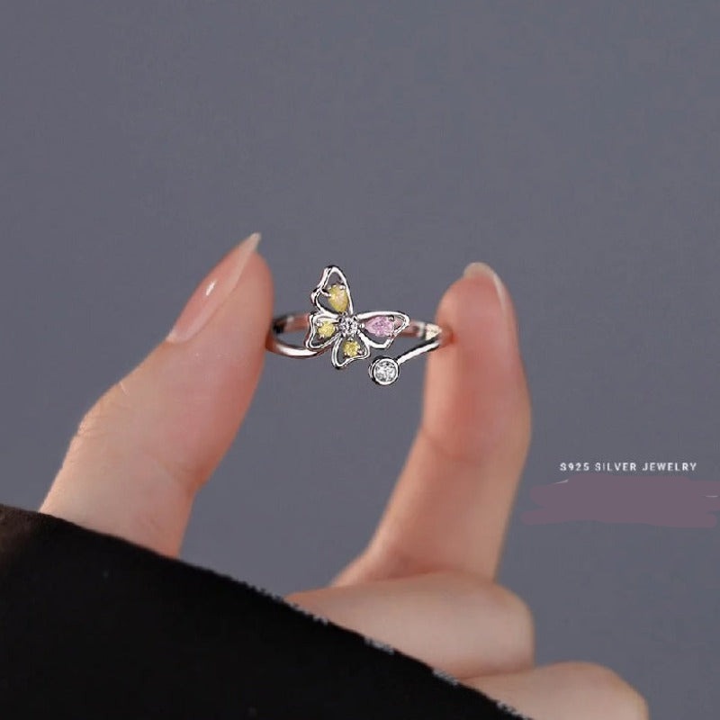 Colorful Butterfly Ring