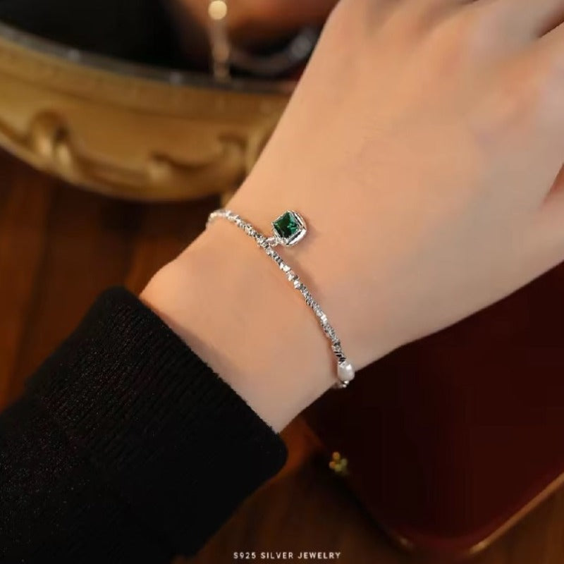 Square Emerald Bracelets