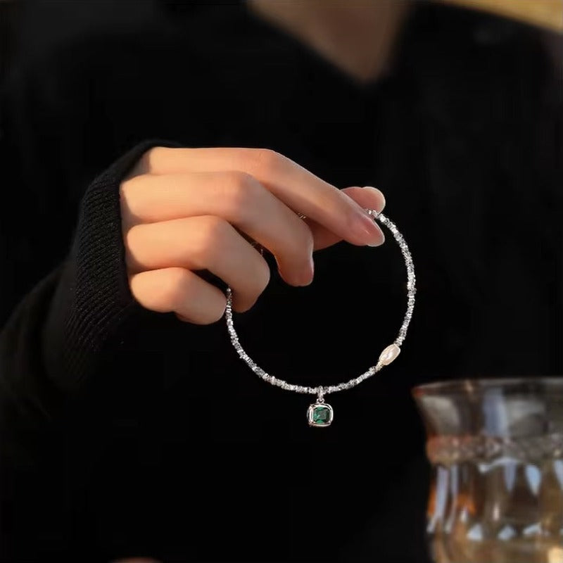 Square Emerald Bracelets