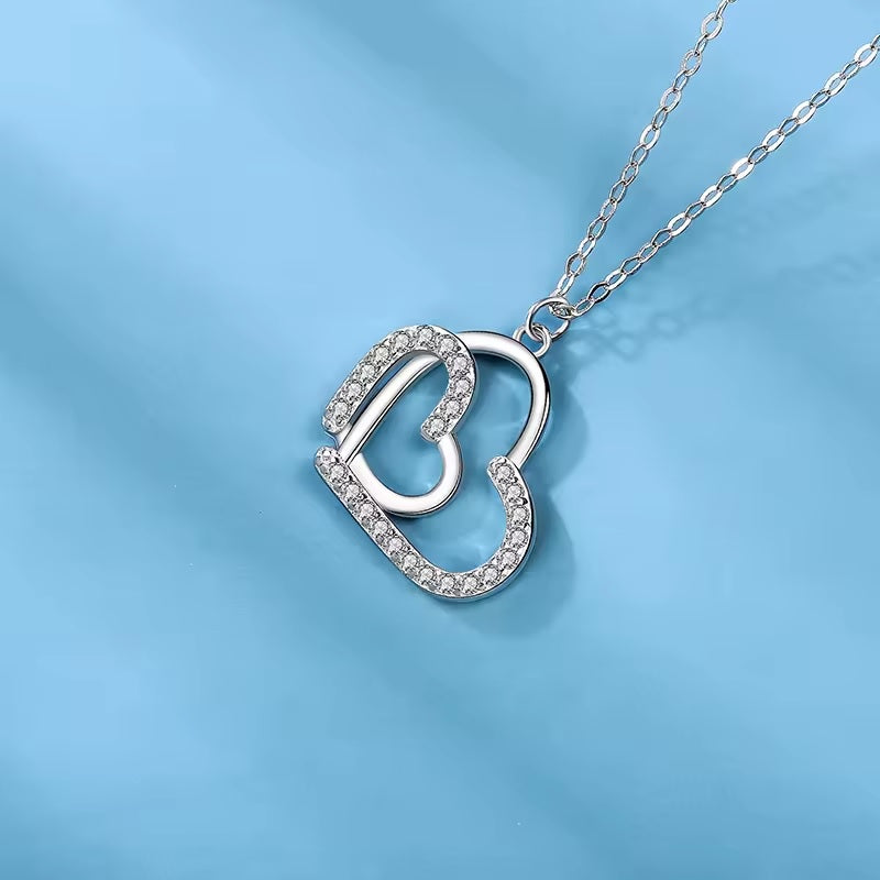 Interlocking Love Heart Necklace
