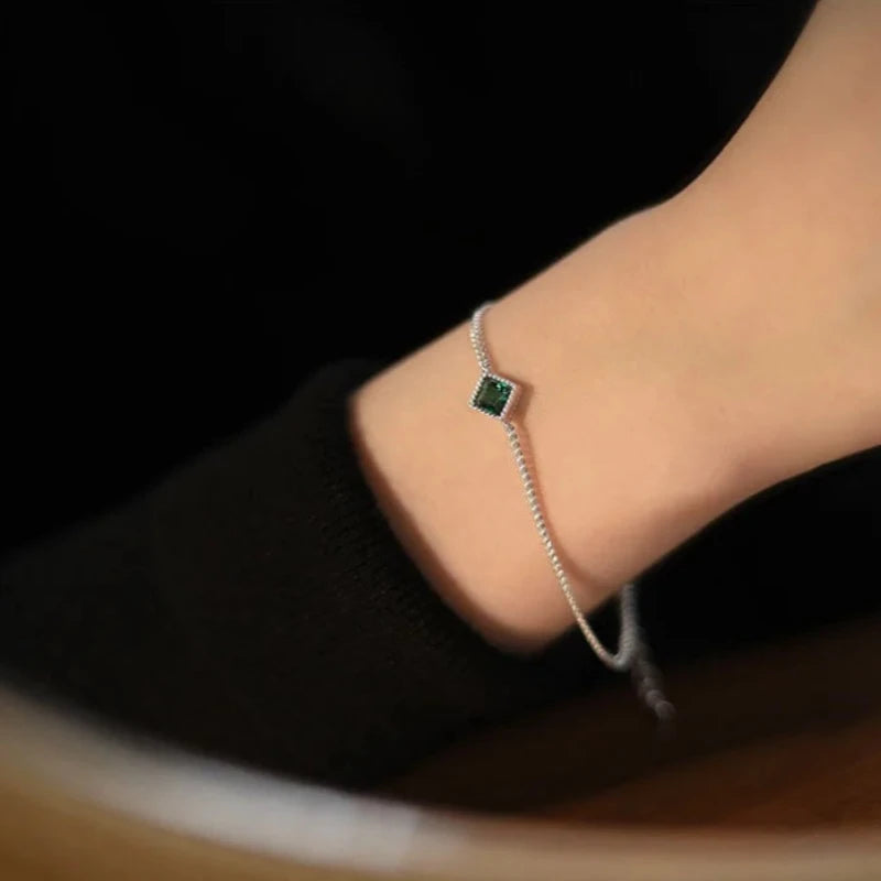 Green Rhombus Bracelet