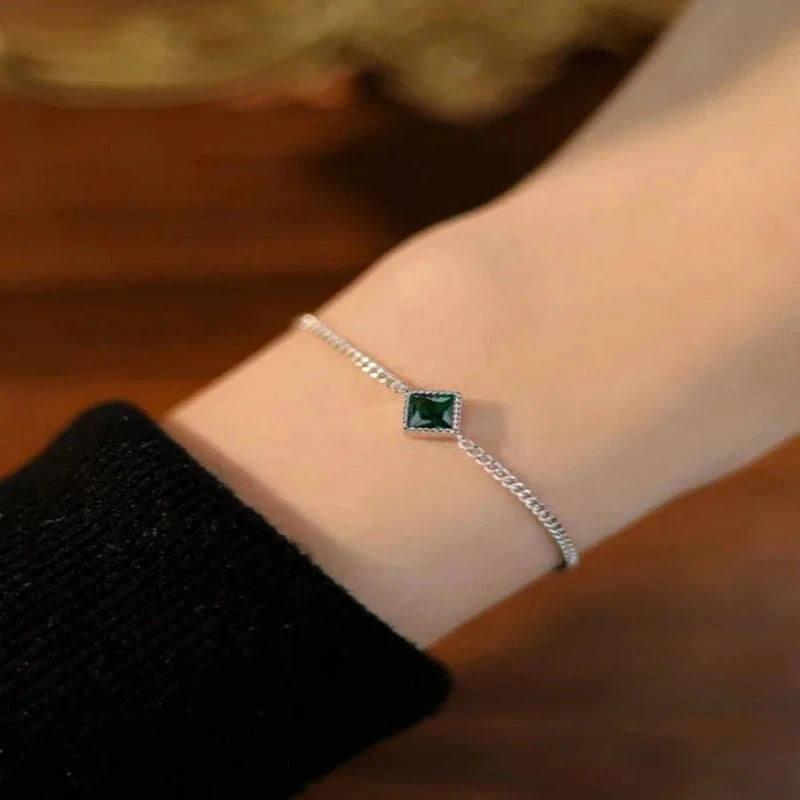Green Rhombus Bracelet