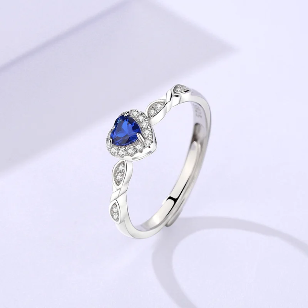 Blue Heart Ring