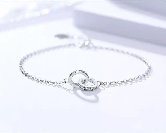 Double Round Bracelet - Crown Olive