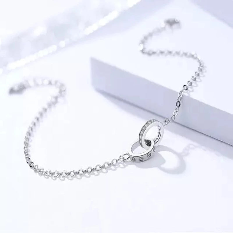 Double Round Bracelet - Crown Olive