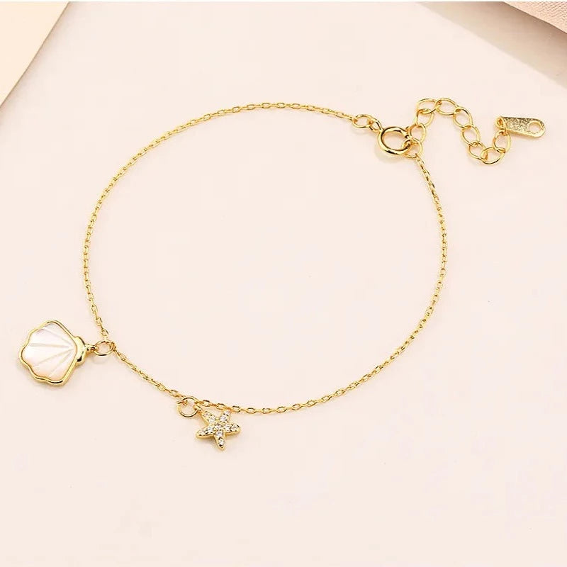 Starfish and Shell Bracelet