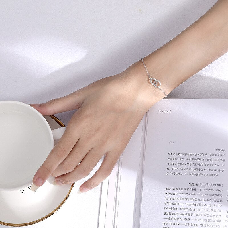 Double Round Bracelet - Crown Olive