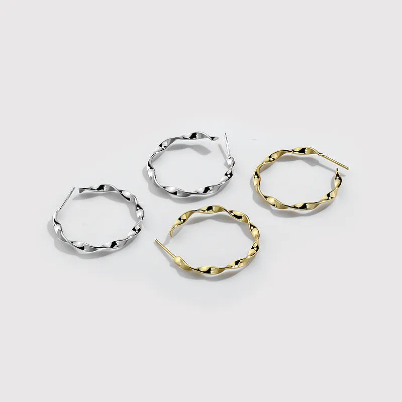 Hip Hop Twisted Earrings