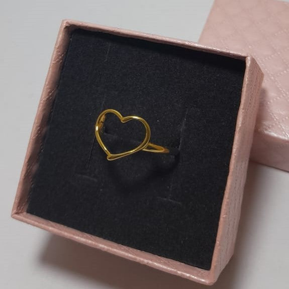 Lover's Heart Ring - Crown Olive