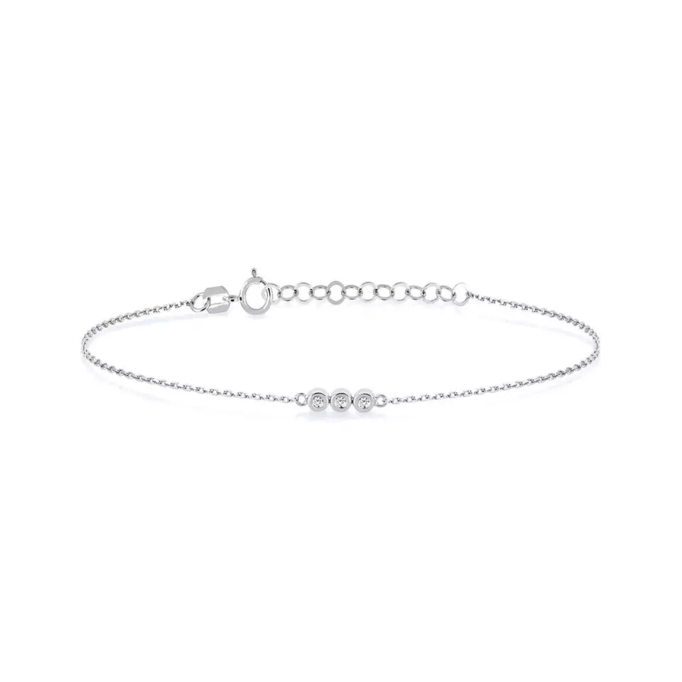 Triple Beads Bracelet - Crown Olive