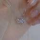 Pink Butterfly Necklace