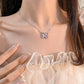 Pink Butterfly Necklace
