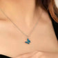 Blue Butterfly Necklace