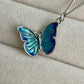 Blue Butterfly Necklace