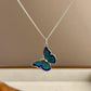 Blue Butterfly Necklace