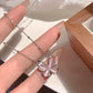 Pink Butterfly Necklace