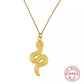 The Snake Necklace - Crown Olive