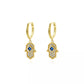 The Hand Earrings - Crown Olive