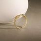 Twining Ribbon Ring - Crown Olive
