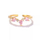 Pink Love Hearts Rings - Crown Olive