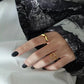 Lover's Heart Ring - Crown Olive
