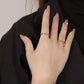 Twining Ribbon Ring - Crown Olive