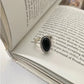Black Agate Stone Ring