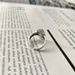 Black Agate Stone Ring